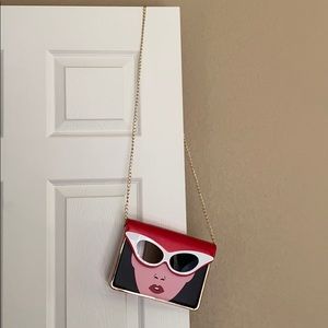 Cross body or clutch sunglasses purse